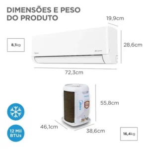 Ar Condicionado Midea Ai Airvolution Inverter 12.000 Btus Frio R-32 - Imagem 9