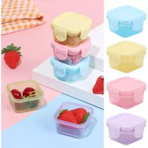 Kit 12 Potes Pequenos Congelar Papinha 50ml Tampa Hermética - Imagem 8