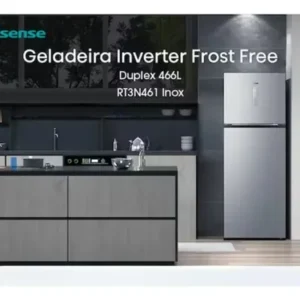 Geladeira Hisense Duplex Inox 467L Inverter Frost Free RT3N461 110V - Imagem 3