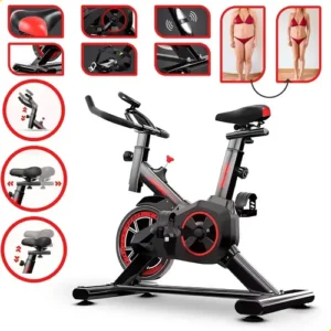 Bicicleta Ergométrica Spinning Sagatini para Academia em Casa Bike Indoor Estrutura de Aço Reforçada Roda de Inércia Monitor Digital e Ajustes de Treino - Imagem 8