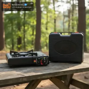 Fogareiro Fogão Portátil Camping Botija Acampamento Pesca - Imagem 1