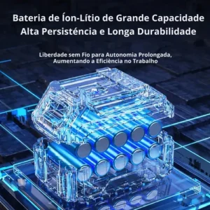 Moto Serra Elétrica 12 Polegadas 2 Baterias 48v Portátil Recarregável Profissional 12p Sem Fio Portátil Potente 2 Correntes - Imagem 4