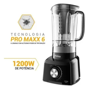Liquidificador Philco 1200W 3L 12 Velocidades Preto PH900 - Imagem 3