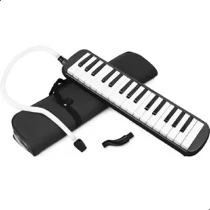 Escaleta Melodica Bertô Preto 32 Teclas Capa Bocal Mangueira - Imagem 5