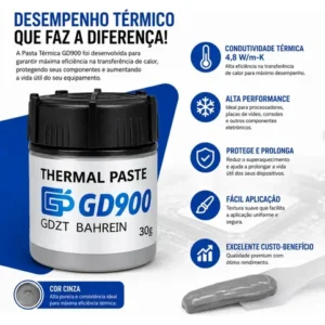 Pasta Térmica Gd900 30g Alta Performance Para Ps4 Ps5 Ps3 Xbox Pc Notebook Bahrein - Imagem 5