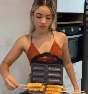 Maquina De Crepe Crepeira Crepera Hotdog Linguiça Queijo 110 - Imagem 10