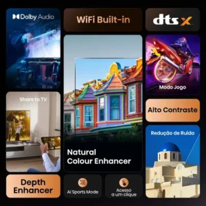 Hisense Smart TV FHD 50" Polegadas 50A4NV com HDR10, DTS Virtual X, Compatibilidade Alexa e Google Home - Imagem 2