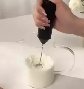 Mixer Elétrico Portátil 2 em 1 Recarregável Potente Misturador de Bebidas e Ovos 3 Velocidades Usb Batedor e Fue Fouet - Imagem 13