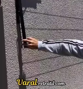 Varal De Parede E Muro Reforçado Suporta Até 90 Kg - Imagem 8