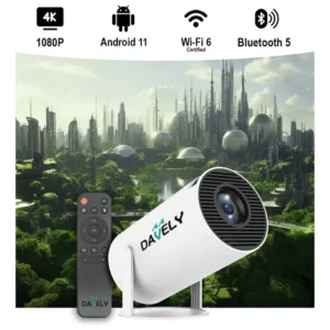 Mini Projetor Davely HY300 4K Android com Wi-Fi e Bluetooth - Imagem 10