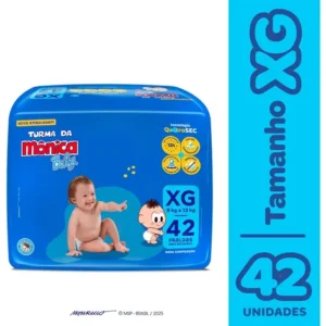 Fralda Descartável Turma da Mônica Baby XG Pacote 42 Unidades - Imagem 1