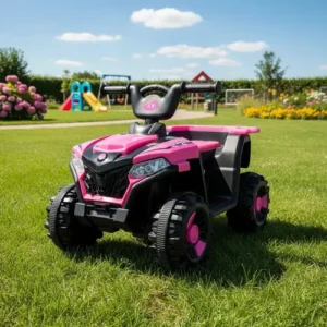 Quadriciclo Com Pedal Elétrico 6v Som E Farol Led Rosa Cor Rosa-pink Voltagem Do Carregador 127/220v - Imagem 4