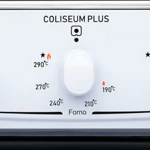 Fogão de chão Atlas Coliseum Plus A Gás 4 queimadores Branco com Mesa de Inox Porta com visor e Forno de 50 Litros - Imagem 7