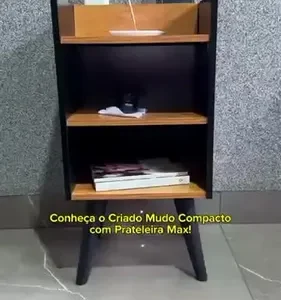 Criado Mudor P/ Cama Box Compacto C/ Prateleira Max - Imagem 3