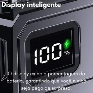 Lanterna Tatica Militar Potente Forte Recarregavel Multiuso Emergência Automotiva Prova Dagua C/ Power Bank - Imagem 2