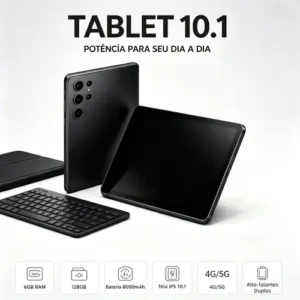 Tablet 10.1 5g 6gb 128gb Bateria 8000mah Capa Teclado Mouse - Imagem 4