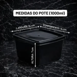 Kit 21 Potes Plásticos Com Tampa Tamanhos Variados Livre Bpa - Imagem 4