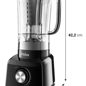 Liquidificador Philco 1200W 3L 12 Velocidades Preto PH900 - Imagem 6