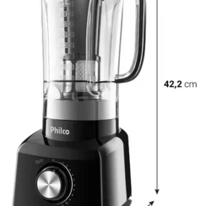 Liquidificador Philco 1200W 3L 12 Velocidades Preto PH900 - Imagem 6