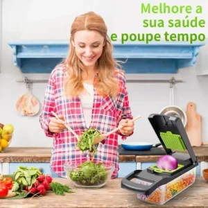 Cortador Ralador Fatiador Legumes Profissional Multi 16 Em 1 - Imagem 3