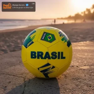 Bola De Futebol Infantil E Adulto Número 5 Brasil Seleção - Imagem 1