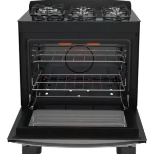 Fogão 5 Bocas Dako Diplomata Glass Style com Frente Espelhada Mesa de Vidro e Grill com Timer e Tripla Chama Bivolt - Imagem 7