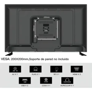 Smart Tv 43 Polegadas Hd Android Hdmi Usb Wi-fi, Tela Full Hd - Com Controle Remoto Padrão - Imagem 8
