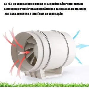 Exaustor Axial In-line Turbo Silencioso Exl200 200mm 130w - Imagem 6