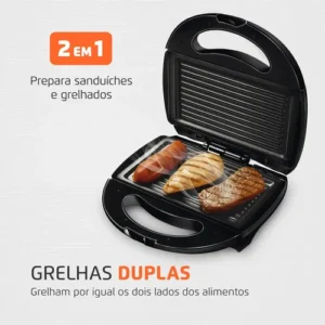 Sanduicheira Fast Grill e Sandwich Mondial 750W - S-12 - Imagem 3
