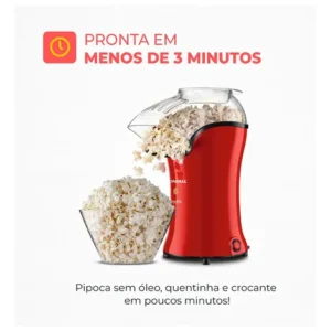 Pipoqueira Popflix Mondial Vermelho1200W PP-03 - Imagem 3