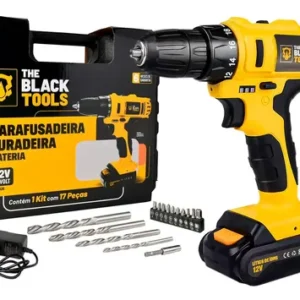 Furadeira Parafusadeira Sem Fio 3/8 Maleta + Kit Ferramentas - Imagem 3