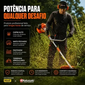 Roçadeira A Gasolina Nakasaki 78cc 6 Em 1 3,6hp - Imagem 11
