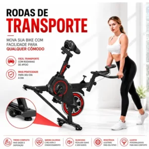 Bicicleta Ergométrica Spinning Bike X11 Com Roda Inércia - Imagem 3