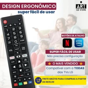 Controle Remoto Para Lg Universal Tv Smart Led - Imagem 7