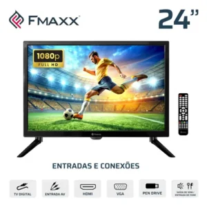Tv-Monitor Fmaxx Ft24'' Led Full HD Cor Preto - Imagem 7