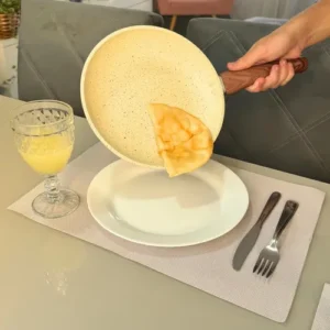 Frigideira Cerâmica 24cm Grande Premium Antiaderente Fogão Cooktop Indução Gás Elétrico Panela Frita Sem Óleo Não Gruda - Imagem 10