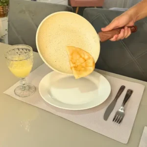 Frigideira Cerâmica 24cm Grande Premium Antiaderente Fogão Cooktop Indução Gás Elétrico Panela Frita Sem Óleo Não Gruda - Imagem 10
