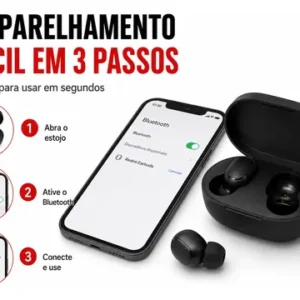 Fone De Ouvido Original Xiaomi Redmi Airdots 2 Preto Preto - Imagem 9