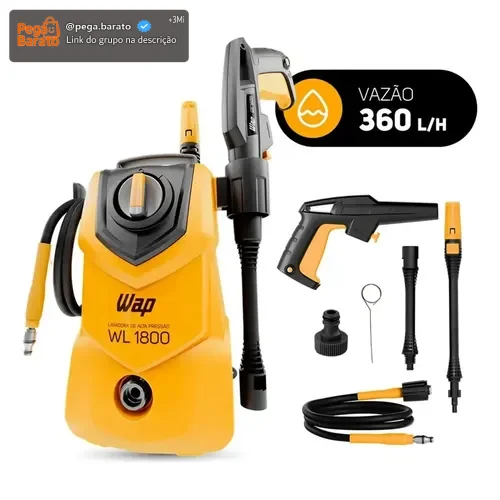 Lavadora de Alta Pressão Compacta WAP WL 1800 1400W 1500PSI 360L/h 127V