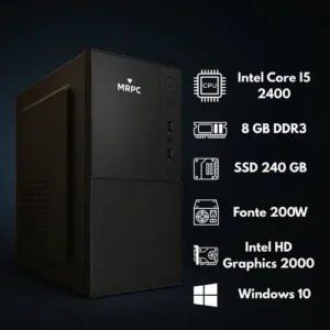 Pc Computador Completo Intel I5 8gb Ssd 240gb Monitor 19 - Imagem 3