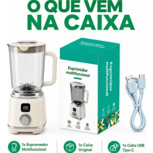 Espremedor Elétrico Portátil Para 600ml Recarregável Usb - Imagem 10