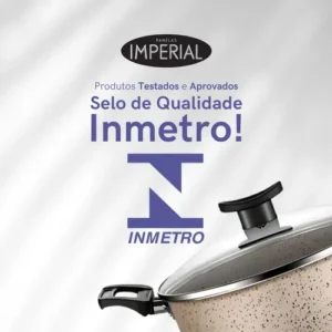 Jogo De Panelas 13 Peças Aluminio Teflon Antiaderente Com Tampas De Vidro Imperial - Imagem 6