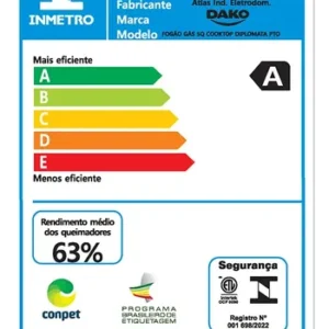 Cooktop 5 Bocas Dako Diplomata com Mesa De Vidro e Tripla Chama e Acendimento Automático A Gás Preto Bivolt - Imagem 9