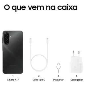 Celular Samsung Galaxy A17 Com Ia, 256gb, 8gb Ram, Câm De 50mp, Tela De 6.7 , Nfc, Ip54 - Preto 4G - Imagem 11