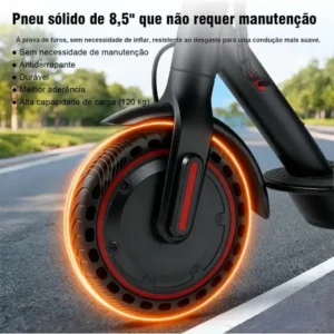 Patinete Scooter Elétrico Com Velocidade Até 30 Km Bluetooth - Imagem 9