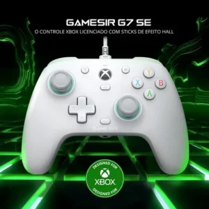 Controle GameSir G7 SE com Fio para Xbox One Series S X PC Hall Effect Botões Mecânicos Cor Branco - Imagem 3