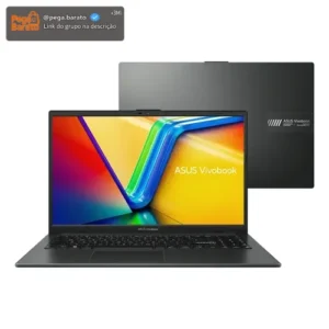 Notebook ASUS VivoBook Go 15 AMD Ryzen 5 7520U 8GB 512GB SSD KeepOS Tela 15,6" FHD Mixed Black - E1504FA-NJ732 - Imagem 1