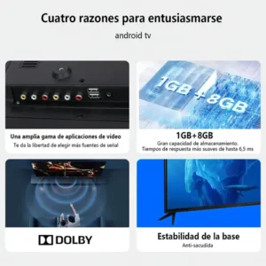 Smart Tv 43 Polegadas Hd Android Hdmi Usb Wi-fi, Tela Full Hd - Com Controle Remoto Padrão - Imagem 7