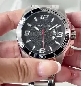 Relógio Technos Masculino Analógico Prata Aço Inox Original - Imagem 2