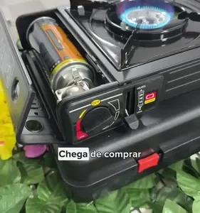 Kit Fogareiro Fogão Portátil Camping Pesca + Acessórios - Imagem 2